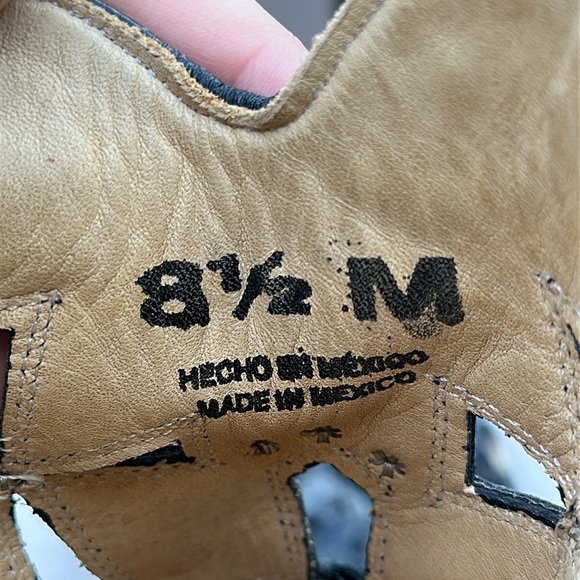 Corral Python Western Snip Toe Boots Cut Out Crosses Swarovski Crystals Sz 8.5 - Picture 9 of 11